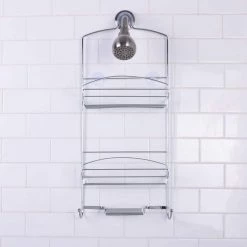 Bath Bliss Harbor Collection Deluxe Shower Caddy in Chrome 13 Bath Bliss Harbor Collection Deluxe Shower Caddy in Chrome -Toilet Storage Shop chrome bath bliss shower caddies 10141 chrome 44 1000