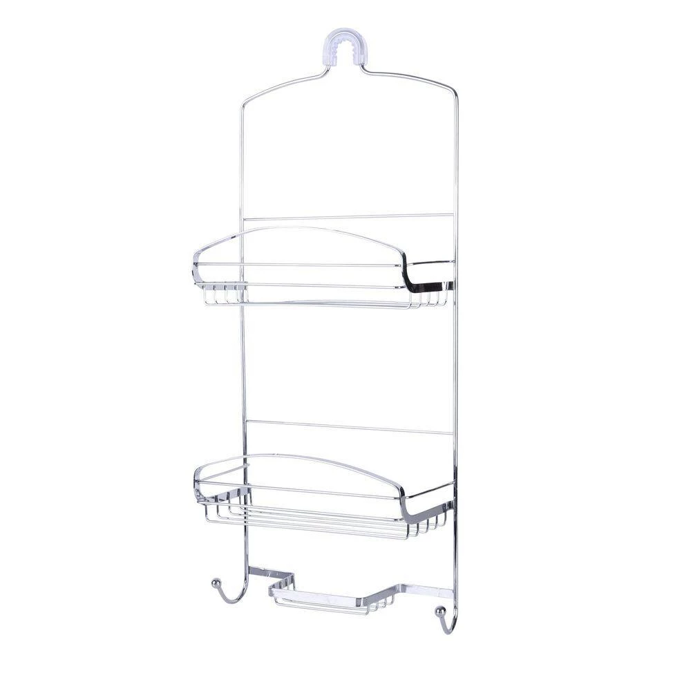 Bath Bliss Harbor Collection Deluxe Shower Caddy in Chrome 3 Bath Bliss Harbor Collection Deluxe Shower Caddy in Chrome