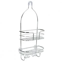 Bath Bliss Oval Wire Shower Caddy - Holland -CHR -Toilet Storage Shop chrome bath bliss shower caddies 23385 chr 4f 1000