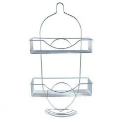 Bath Bliss Rainbow Design Shower Caddy in Chrome -Toilet Storage Shop chrome bath bliss shower caddies 4707 chr fa 1000