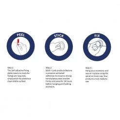 Croydex Stick 'n' Lock Two Tier Cosmetic Basket 20.6 x 10.2 x 6.4 inches 14 Croydex Stick 'n' Lock Two Tier Cosmetic Basket 20.6 x 10.2 x 6.4 inches -Toilet Storage Shop chrome croydex shower caddies qm290541us 4f 1000