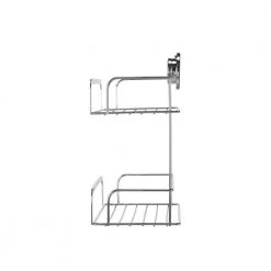 Croydex Stick 'n' Lock Two Tier Cosmetic Basket 20.6 x 10.2 x 6.4 inches 12 Croydex Stick 'n' Lock Two Tier Cosmetic Basket 20.6 x 10.2 x 6.4 inches -Toilet Storage Shop chrome croydex shower caddies qm290541us 66 1000