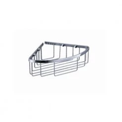 Fresca Single Corner Wire Basket in Chrome