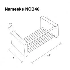 Nameeks General Hotel Wall Mounted Shower Basket in Chrome -Toilet Storage Shop chrome nameeks shower caddies nameeks ncb46 c3 1000