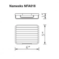 Nameeks General Hotel Wall Mounted Shower Basket in Chrome -Toilet Storage Shop chrome nameeks shower caddies nameeks nfa018 c3 1000