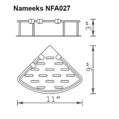 Nameeks General Hotel Wall Mounted Shower Basket in Chrome 5 Nameeks General Hotel Wall Mounted Shower Basket in Chrome -Toilet Storage Shop chrome nameeks shower caddies nameeks nfa027 c3 1000