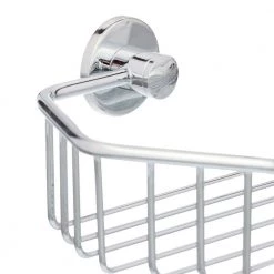 No Drilling Required Draad Rustproof Solid Brass Shower Caddy 11 in. Single Shelf Angled in Chrome -Toilet Storage Shop chrome no drilling required shower caddies dk140 chr 40 1000