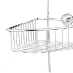 No Drilling Required Draad Rustproof Solid Brass Shower Caddy 16 in. Double Shelf Corner Mount with Hook in Chrome 9 No Drilling Required Draad Rustproof Solid Brass Shower Caddy 16 in. Double Shelf Corner Mount with Hook in Chrome -Toilet Storage Shop chrome no drilling required shower caddies dk210 chr 40 1000