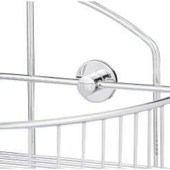 No Drilling Required Draad Rustproof Solid Brass Shower Caddy 16 in. Double Shelf Corner Mount with Hook in Chrome 10 No Drilling Required Draad Rustproof Solid Brass Shower Caddy 16 in. Double Shelf Corner Mount with Hook in Chrome -Toilet Storage Shop chrome no drilling required shower caddies dk210 chr a0 1000
