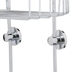 No Drilling Required Draad Rustproof Solid Brass Shower Caddy 11 in. Double Shelf- Angled in Chrome 11 No Drilling Required Draad Rustproof Solid Brass Shower Caddy 11 in. Double Shelf- Angled in Chrome -Toilet Storage Shop chrome no drilling required shower caddies dk240 chr a0 1000