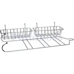 The Plumber's Choice Shower Caddy Over Shower Head Basket Shelf with Hooks Hanging Sponge Shampoo Holder Organizer Stainless Steel in Chrome 13 The Plumber's Choice Shower Caddy Over Shower Head Basket Shelf with Hooks Hanging Sponge Shampoo Holder Organizer Stainless Steel in Chrome -Toilet Storage Shop chrome the plumber s choice shower caddies pbe2050 fa 1000