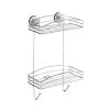 Wenko Vacuum Loc 2-Tier Wall Shelf in Chrome 1 Wenko Vacuum Loc 2-Tier Wall Shelf in Chrome -Toilet Storage Shop chrome wenko shower caddies 20886100 64 1000