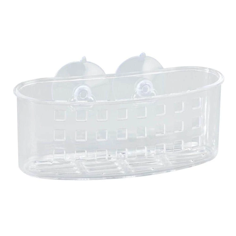 Bath Bliss Medium Bath Basket with Suction in Clear 3 Bath Bliss Medium Bath Basket with Suction in Clear