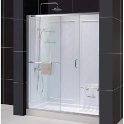 DreamLine 13.125 in. x 15 in. Plastic Folding Shower Seat in Chrome -Toilet Storage Shop clear dreamline shower seats shst 01 pl 40 1000