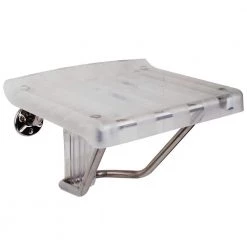 DreamLine 13.125 in. x 15 in. Plastic Folding Shower Seat in Chrome