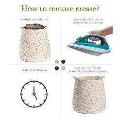 Unbranded Lanna Freestanding Laundry Basket with Folded And Carried in Colorful 1-Pack -Toilet Storage Shop colorful shower caddies yxx x026 1f 1000