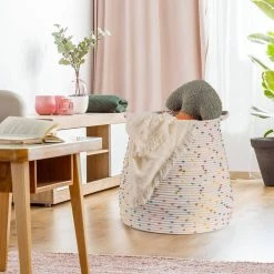 Unbranded Lanna Freestanding Laundry Basket with Folded And Carried in Colorful 10-Pack -Toilet Storage Shop colorful shower caddies yxx x027 fa 1000