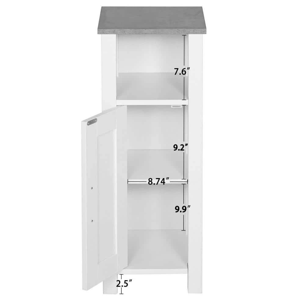 Aurora Decor AMA 11.93 in. W x 11.81 in. H x 31.5 in. D White Over-the-Toilet Storage Contracted and bathroom cabinets 5 Aurora Decor AMA 11.93 in. W x 11.81 in. H x 31.5 in. D White Over-the-Toilet Storage Contracted and bathroom cabinets - Image 3