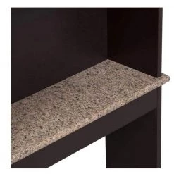 Miscool Naples 23.23 in. W x 68.11 in. H x 7.48 in. D Dark Brown Over-the-Toilet Storage with Adjustable Shelves 14 Miscool Naples 23.23 in. W x 68.11 in. H x 7.48 in. D Dark Brown Over-the-Toilet Storage with Adjustable Shelves -Toilet Storage Shop espresso miscool over the toilet storage bcych10c4888 fa 1000