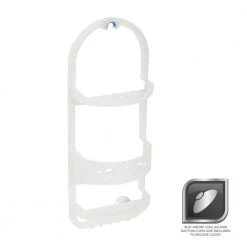 Glacier Bay Over-the-Shower Caddy in Frosted Clear -Toilet Storage Shop frosted clear glacier bay shower caddies 5890kkhd 40 1000