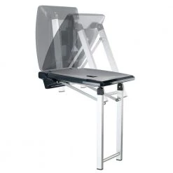 PONTE GIULIO Urban Folding Shower Seat with Legs -Toilet Storage Shop glossy dark gray ponte giulio shower seats g27jds44d4 1f 1000