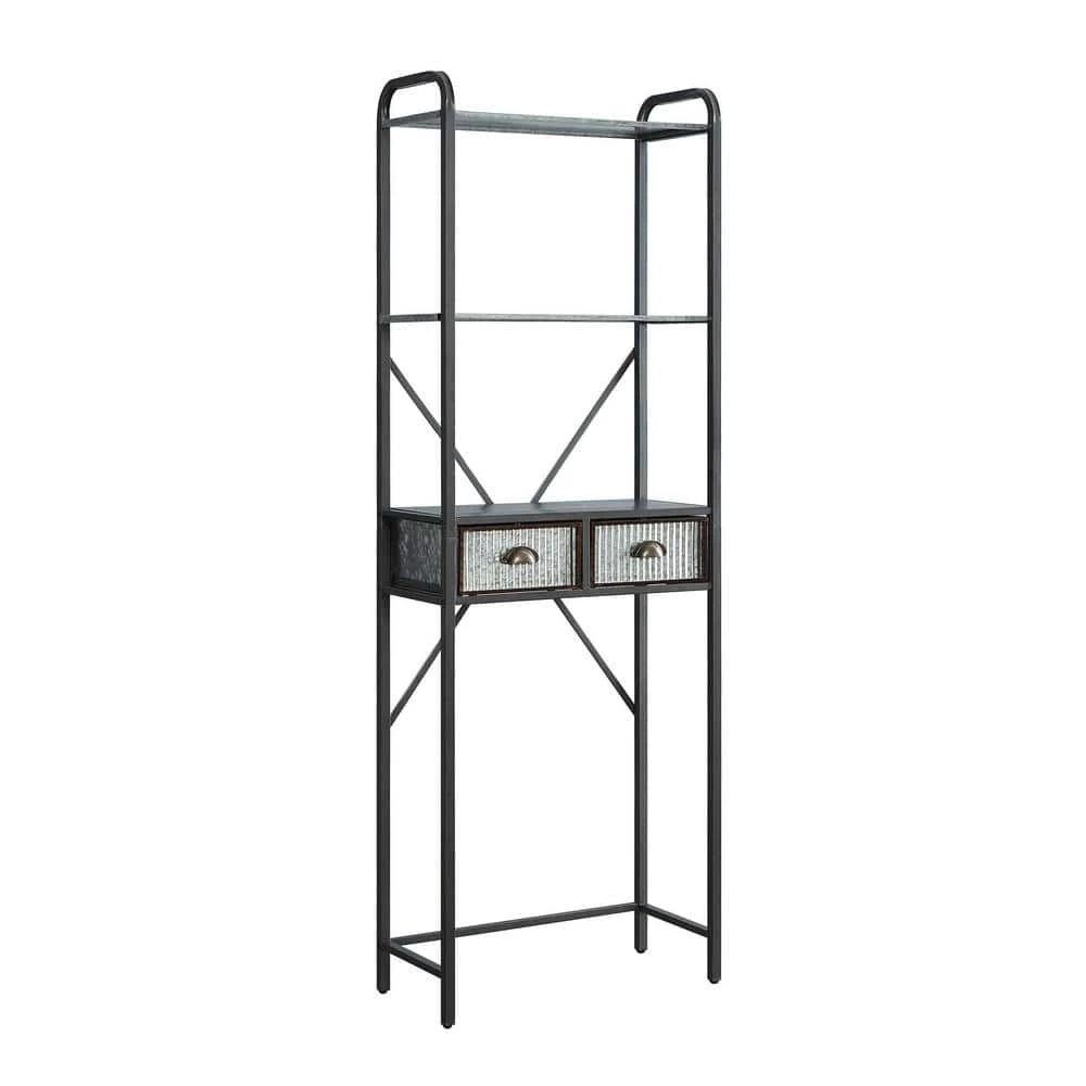 4D Concepts Montclair 23.6 in. W x 11.42 in. D x 72.6 in. H Space Saver Metal 5 4D Concepts Montclair 23.6 in. W x 11.42 in. D x 72.6 in. H Space Saver Metal - Image 3