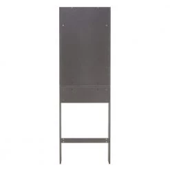 Aurora Decor Barley 7.87 in. W x 76.77 in. H x 24.8 in. D Gray Over-the-Toilet Storage -Toilet Storage Shop gray aurora decor over the toilet storage ychd2aw37040389 1f 1000