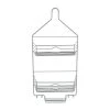 Bath Bliss 2 Tier Aztec Shower Caddy in Grey 1 Bath Bliss 2 Tier Aztec Shower Caddy in Grey -Toilet Storage Shop gray bath bliss shower caddies 10015 grey 64 1000