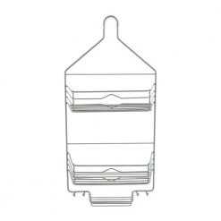 Bath Bliss 2 Tier Aztec Shower Caddy in Grey