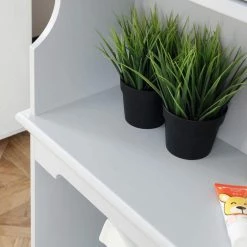 Home Decorators Collection Hampton Harbor 30 in. W x 66.5 in. H x 10.5 in. D Gray Over-the-Toilet Storage -Toilet Storage Shop gray home decorators collection over the toilet storage bf 21015 dg 44 1000