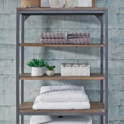 HOMESTYLES Barnside Metro 25 in. W x 64 in. H x 8.5 in. D Gray Over-the-Toilet Storage 15 HOMESTYLES Barnside Metro 25 in. W x 64 in. H x 8.5 in. D Gray Over-the-Toilet Storage -Toilet Storage Shop gray homestyles over the toilet storage 5053 106 1f 1000