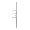 ORE International 67 in. to 91 in. Free Standing Trellis Laundry Pole (Set of 2) 2 ORE International 67 in. to 91 in. Free Standing Trellis Laundry Pole (Set of 2) -Toilet Storage Shop gray ore international over the toilet storage fi2055gyw 64 1000