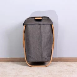 Unbranded Bathroom Bamboo Laundry Basket Shower Caddy/Basket, Functional Home Decor Storage Organization -Toilet Storage Shop gray shower caddies sxbhahamu 4f 1000