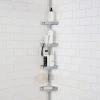 Bath Bliss 4 Tier Tension Corner Shower Organizer Caddy in Grey -Toilet Storage Shop grey bath bliss shower caddies 10000 grey 64 1000