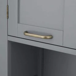 Teamson Home Mercer Mid Century Modern 25 in. W x 8 in. L x 68 in. H Wooden Over-the-Toilet Cabinet 14 Teamson Home Mercer Mid Century Modern 25 in. W x 8 in. L x 68 in. H Wooden Over-the-Toilet Cabinet -Toilet Storage Shop grey teamson home over the toilet storage ehf f0016 1f 1000