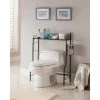 Kings Brand Furniture Black Freestanding Etagere Bathroom Shelf Storage Organizer Rack 1 Kings Brand Furniture Black Freestanding Etagere Bathroom Shelf Storage Organizer Rack -Toilet Storage Shop kings brand furniture over the toilet storage b 6211mb 64 1000