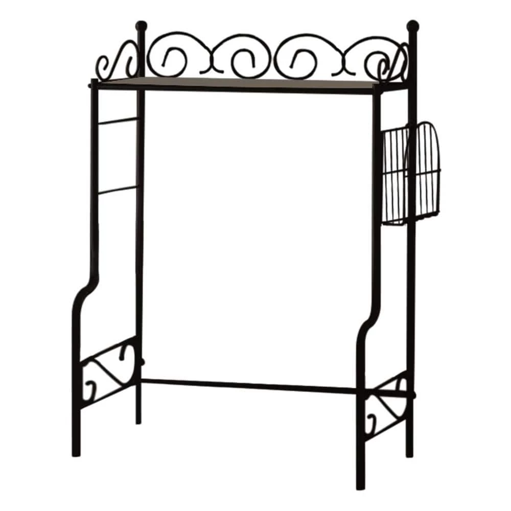 Kings Brand Furniture Black Freestanding Etagere Bathroom Shelf Storage Organizer Rack 5 Kings Brand Furniture Black Freestanding Etagere Bathroom Shelf Storage Organizer Rack - Image 3