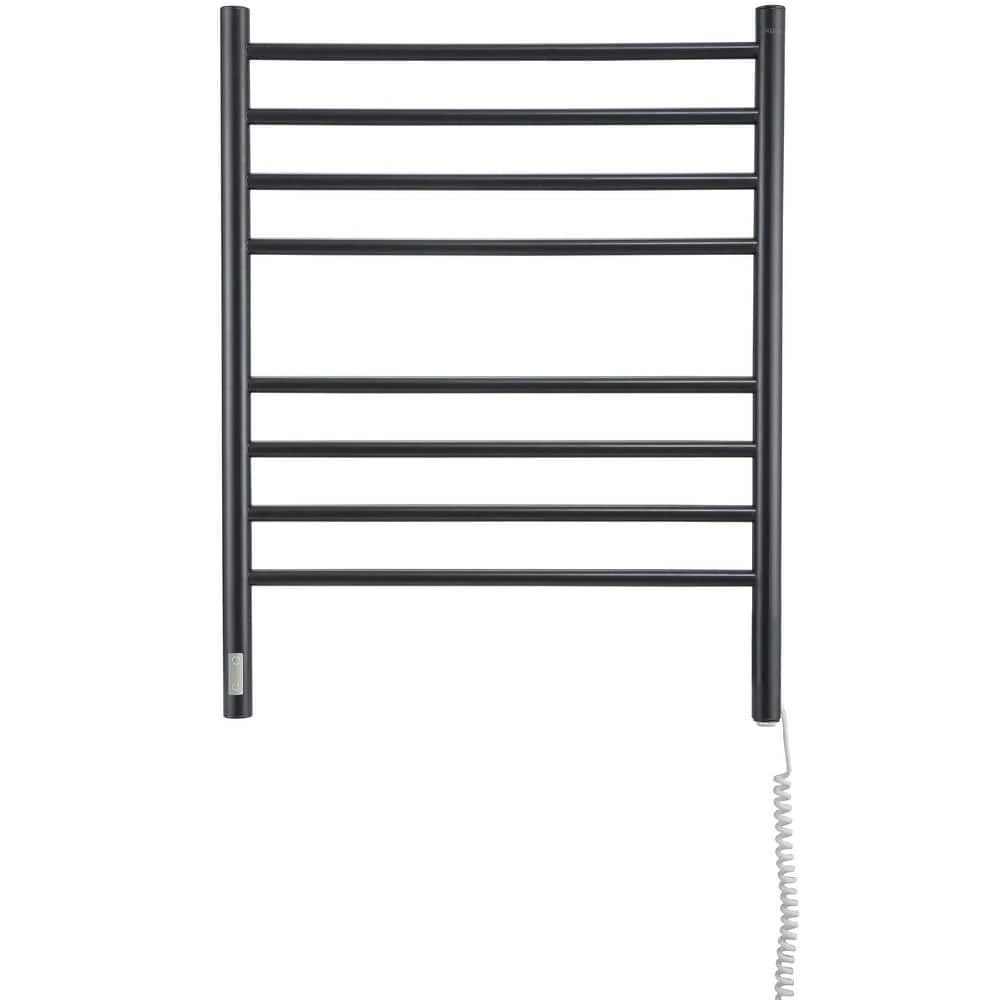 Ancona Prestige OBT 8-Bar Electric Wall Mount Plug-In and Hardwire Towel Warmer with On-Board Timer in Matte Black 5 Ancona Prestige OBT 8-Bar Electric Wall Mount Plug-In and Hardwire Towel Warmer with On-Board Timer in Matte Black - Image 3