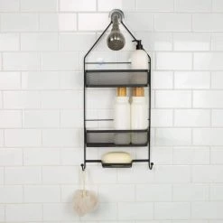 Bath Bliss Mesh Collection Deluxe Shower Caddy in Matte Black 11 Bath Bliss Mesh Collection Deluxe Shower Caddy in Matte Black -Toilet Storage Shop matte black bath bliss shower caddies 10131 matteblack 44 1000