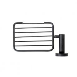 Italia Florence Wall-Mount Soap Basket in Matte Black -Toilet Storage Shop matte black italia shower caddies fl9306 4f 1000