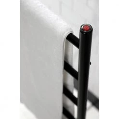 Kingston Brass Templeton 5-Bar Electric Freestanding or Wall-Mounted Towel Warmer in Matte Black -Toilet Storage Shop matte black kingston brass towel warmers htww3720mb a0 1000