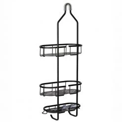 Utopia Alley 3-Shelf Aluminum Rustproof Shower Caddy 16 Utopia Alley 3-Shelf Aluminum Rustproof Shower Caddy -Toilet Storage Shop matte black utopia alley shower caddies shc14 1f 1000