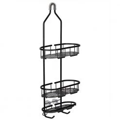 Utopia Alley 3-Shelf Aluminum Rustproof Shower Caddy 14 Utopia Alley 3-Shelf Aluminum Rustproof Shower Caddy -Toilet Storage Shop matte black utopia alley shower caddies shc14 c3 1000