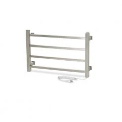 MYSON GEM Series 4-Bar Electric Towel Warmer in Matte Chrome