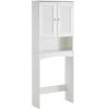 Unbranded Lightle 23.60 in. W x 61.80 in. H x 9.00 in. D D White MDF Over-the-Toilet Storage in Matte White -Toilet Storage Shop matte white over the toilet storage w370 332 64 1000