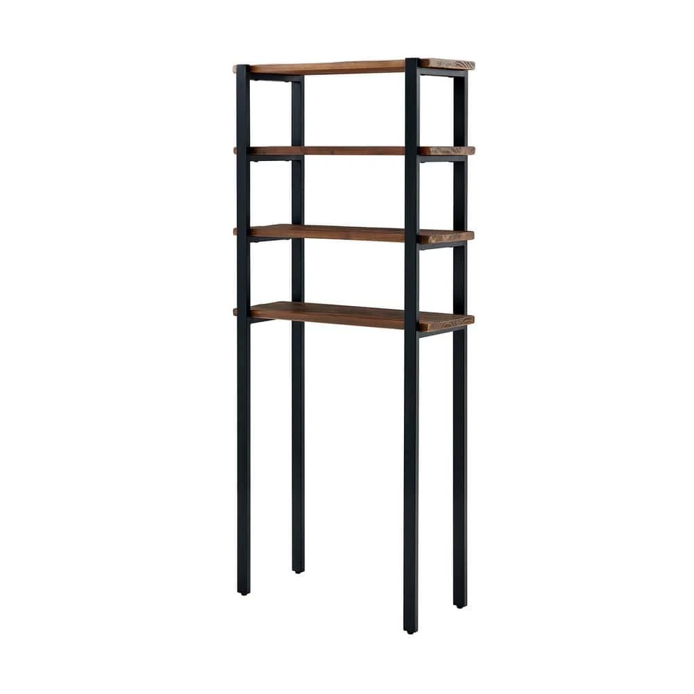 Alaterre Furniture Pomona 29 in. W x 66 in. H x 12 in. D Wood Over-the-Toilet Storage 5 Alaterre Furniture Pomona 29 in. W x 66 in. H x 12 in. D Wood Over-the-Toilet Storage - Image 3