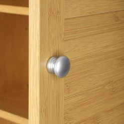 Hooseng Grondin 23.62 in. W x 62.4 in. H x 9.06 in. D Brown Bamboo Over-the-Toilet Storage in Natural -Toilet Storage Shop natural hooseng over the toilet storage kimw1295540491 76 1000