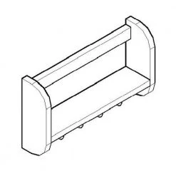 ALFI BRAND Wall Mount Bathroom Shelf with Sleek Modern Design in Natural Wood -Toilet Storage Shop natural wood alfi brand shower caddies ab5508 76 1000