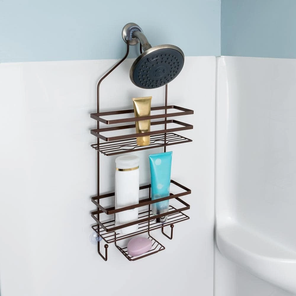 Honey-Can-Do Hanging Shower Caddy in Oil-Rubbed Bronze 10 Honey-Can-Do Hanging Shower Caddy in Oil-Rubbed Bronze - Image 8