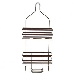Honey-Can-Do Hanging Shower Caddy in Oil-Rubbed Bronze 12 Honey-Can-Do Hanging Shower Caddy in Oil-Rubbed Bronze -Toilet Storage Shop oil rubbed bronze honey can do shower caddies bth 08990 4f 1000